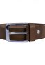 chocolate brown leather belt. casual belt walnut brown