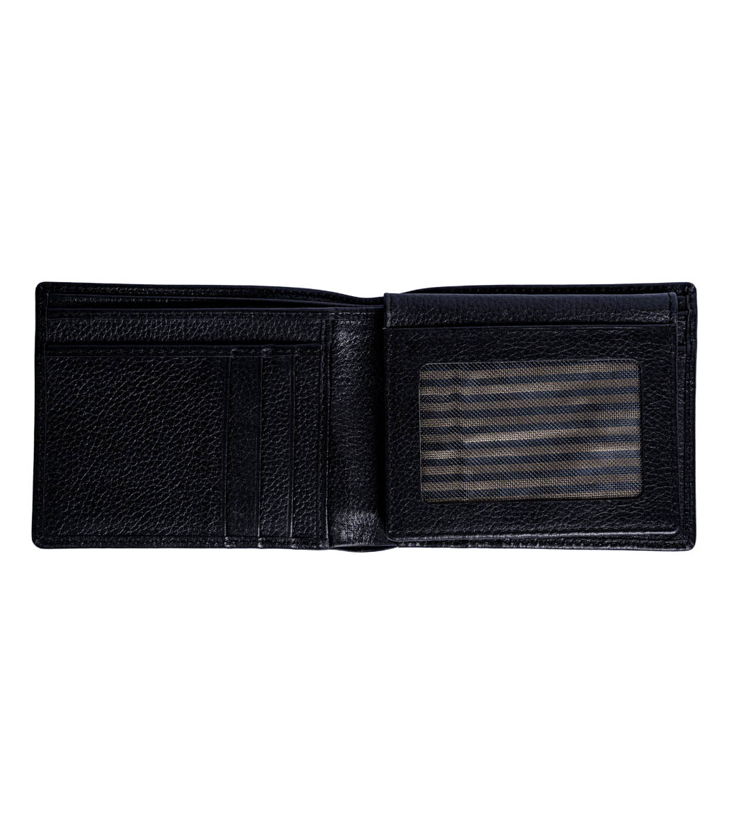 black wallet soft leather