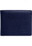 Slim blue wallet for men
