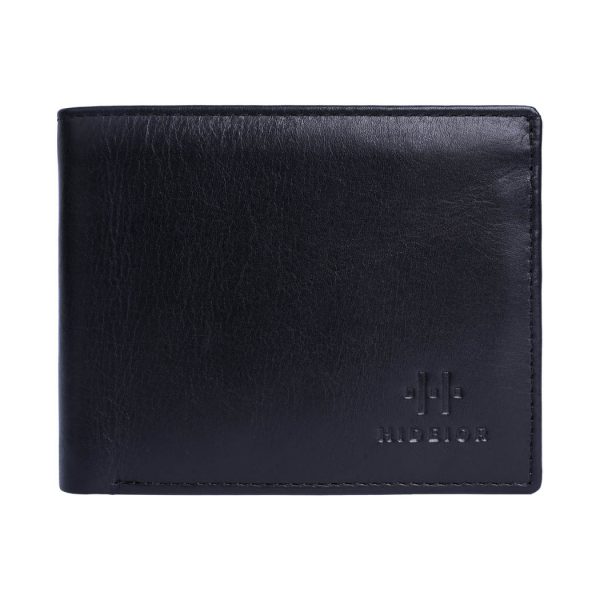 slim black wallet for men