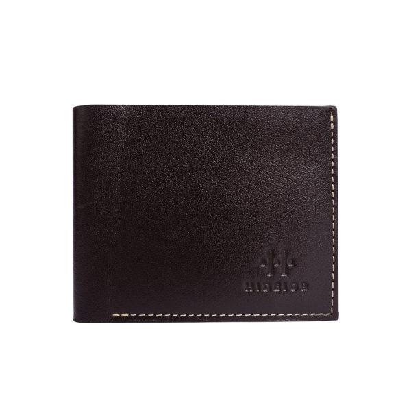 classic minimalist bifold brown wallet for men