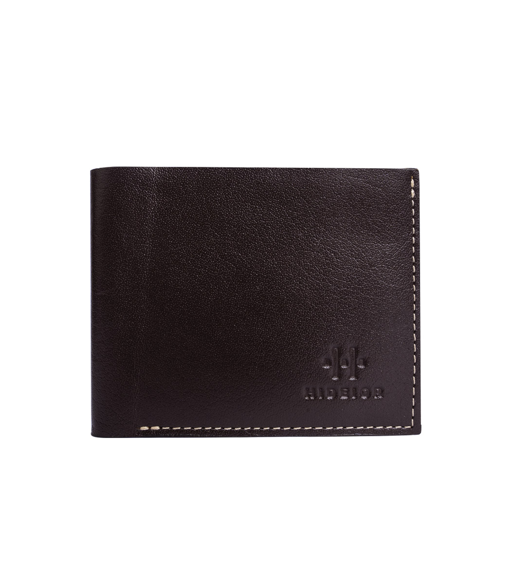 classic minimalist bifold brown wallet for men